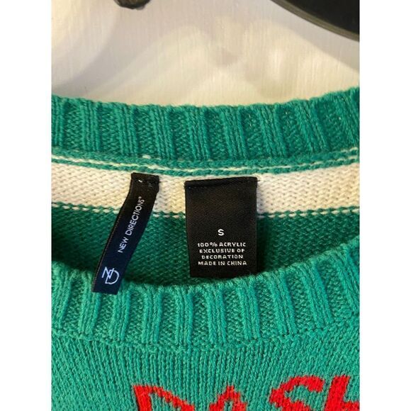 New direction Christmas sweater cats dashing bell small - Picture 3 of 6